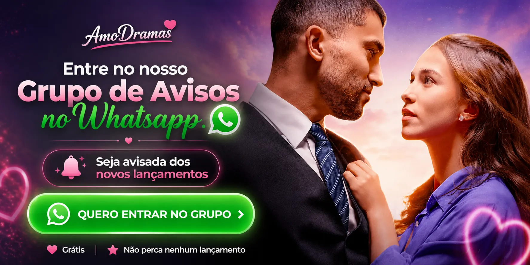 Grupo de avisos no WhatsApp